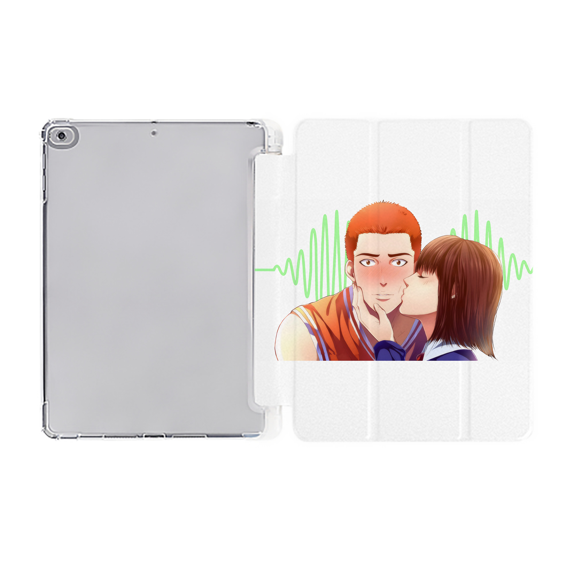 （画像用） SLAM DUNK／スラムダンク IPad ケース ペン収納付き 三つ折りスタンド PUレザー×シリコン 対応機種9.5/10.5/10.9インチ